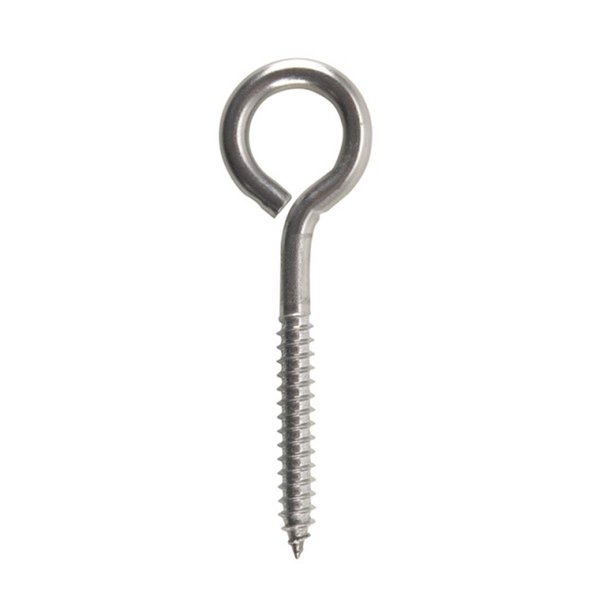 Homepage 02-3463-405 Lag Eye Bolt Stainless Steel Screw  0.312 x 4 in. - pack of 5 HO708171